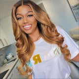 Ombre Lace Front Wig Human Hair 4x4 13x4 Body Wave Colored Wigs