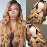 T1B/#27 Ombre Colored Body Wave Lace Front Wigs