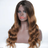 Ombre Lace Front Wig Human Hair 4x4 13x4 Body Wave Colored Wigs