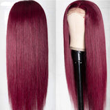 Lace Front Wig Ombre 99J Hair Burgundy 4x4 13x4 Lace Human Hair Wigs