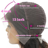 Body Wave Lace Front Human Hair Wigs 13x4 Transparent Lace Frontal Wig For Women Brazilian Remy Closure Wig With Baby Hair