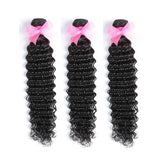 3 Bundles Deep Wave Hair Weaves Weft Brazilian Hair Bundles
