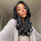 Body Wave 13X4 Lace Frontal Wig 4X4 Lace Closure Human Hair Wig With Natural Hairline