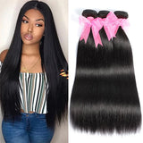 Ayoge Bundles Hair Straight 3 Bundles Brazilian Human Hair Weaving