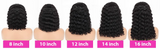 Deep Wave Curly Short Bob Wigs Human Hair 4x4 13x4 Black