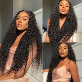 Deep Wave 13X6 Lace Frontal Wig5X5 Lace Closure Human Hair Wig With Natural Hairline