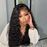 Human Hair Wigs For Women Full Density Curly Deep Wave Lace Front Wig