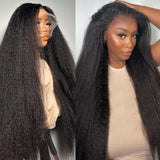 Kinky Straight Lace Front Wigs 13x4 4x4 Human Hair Wigs Brazilian Yaki Straight Lace Closure Wig For Women
