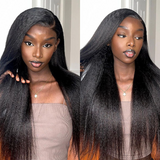 Kinky Straight Lace Front Wigs 13x4 4x4 Human Hair Wigs Brazilian Yaki Straight Lace Closure Wig For Women