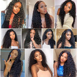Water Wave 13x4 Lace Front Wig Human Hair 4x4 closure wig Wet And Wavy Wigs